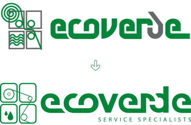 Logo Ecoverde Restyling prima e dopo