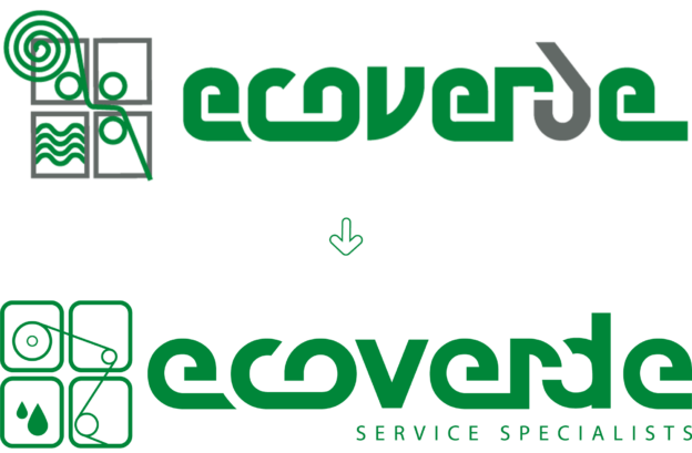 Logo Ecoverde Restyling prima e dopo